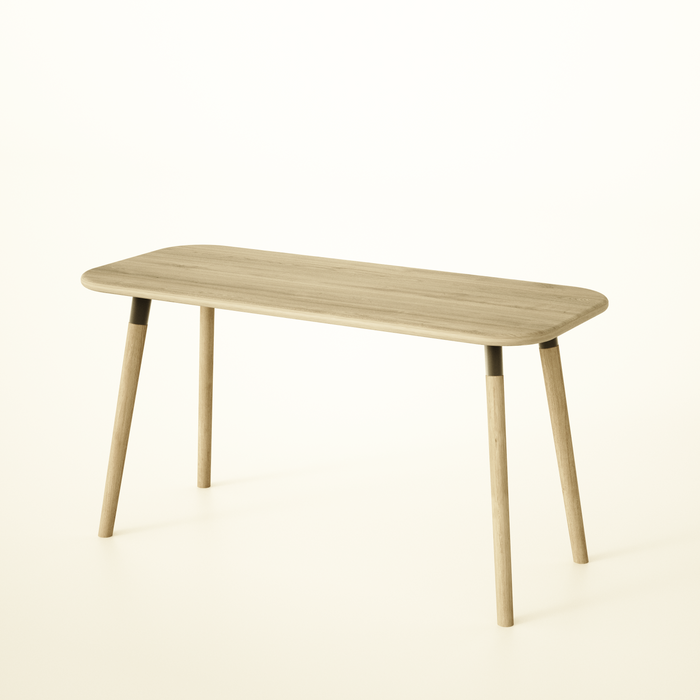 Solid Oak Desk / Vanity table, Sustainable, Customisable / PEBBLE Collection