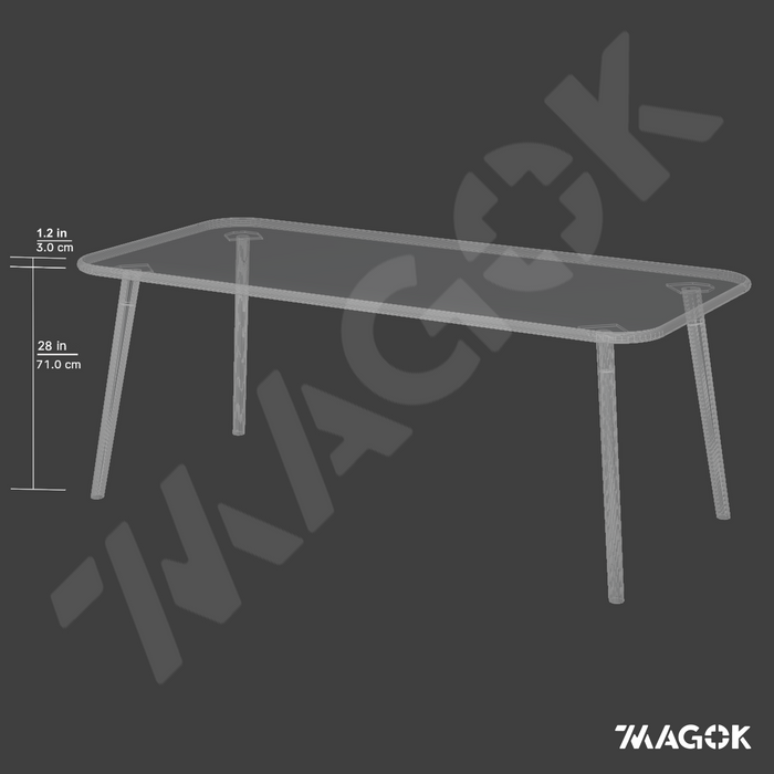 Dining Table, 4 to 8 Seater Options, Solid Oak, Sustainable / KALMA Collection