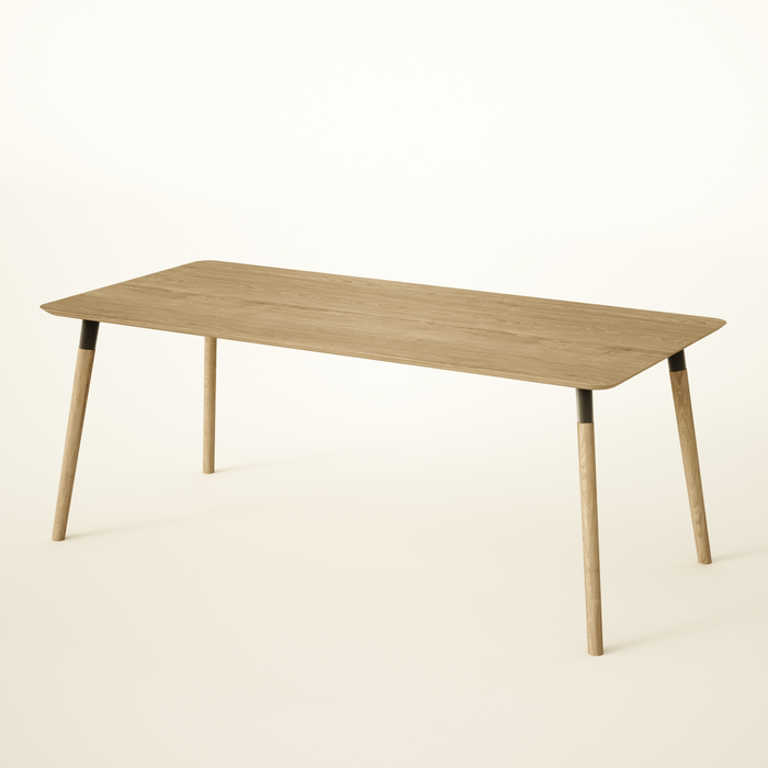 Dining Table, Sustainable Solid Oak, Colour and Size Options, Customisable / PRIME Collection