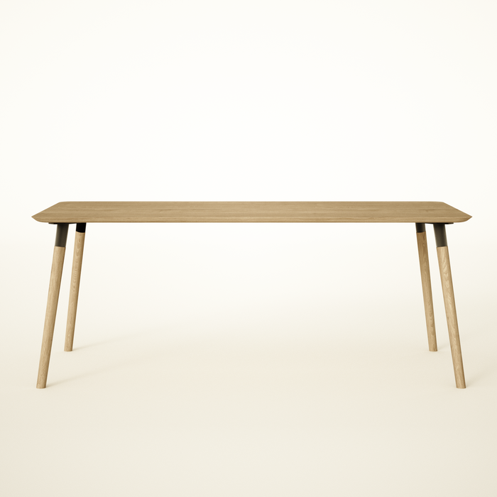 Dining Table, Sustainable Solid Oak, Colour and Size Options, Customisable / PRIME Collection