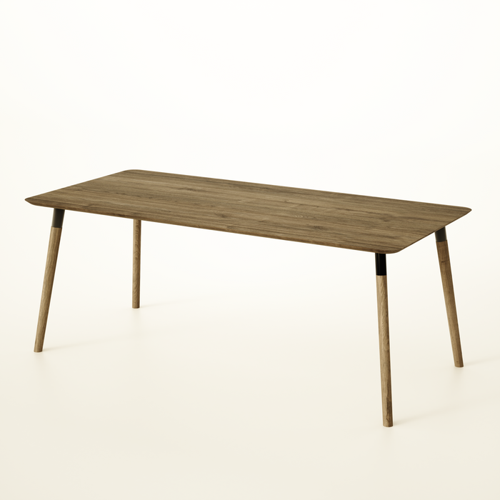 Dining Table, Sustainable Solid Oak, Colour and Size Options, Customisable / PRIME Collection