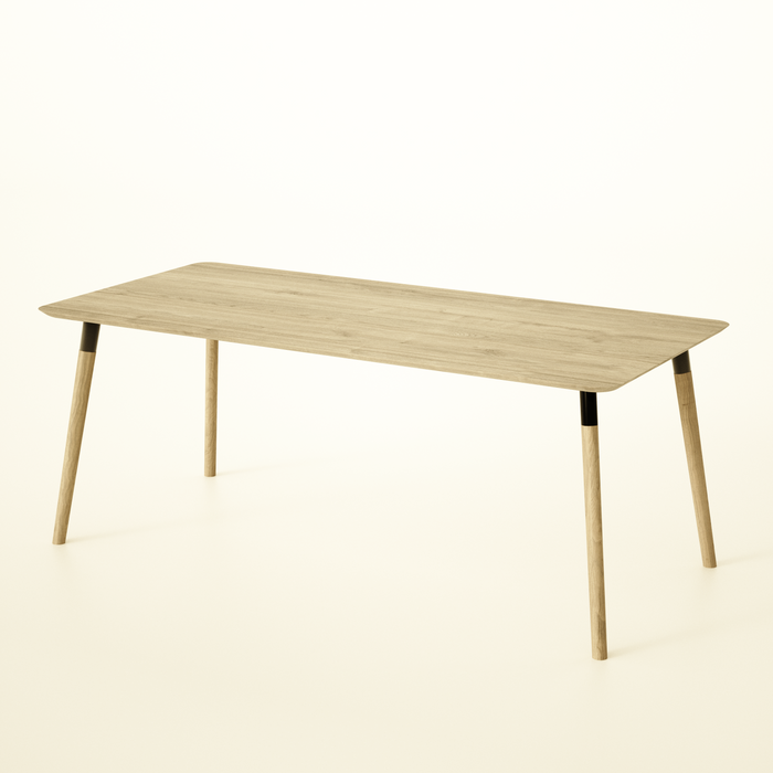 Dining Table, Sustainable Solid Oak, Colour and Size Options, Customisable / PRIME Collection