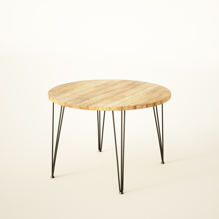 Round Extendable Table, Authentic Reclaimed wood / RECLAIMED Collection