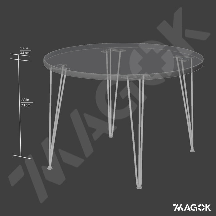 Round Dining Table, 4 & 6 Seater / RECLAIMED Collection