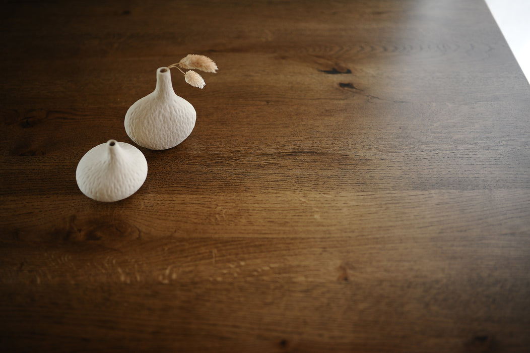 Solid Oak Desk / Vanity table, Sustainable, Customisable / PEBBLE Collection