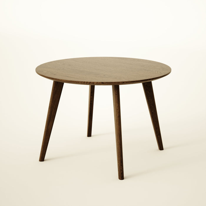 Round Dining Table 4 legged, Solid Oak, 4-6 seater / KANTAR Collection