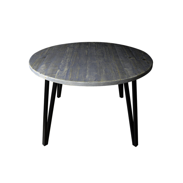 4 & 6 Seater Round Dining Table, Reclaimed wood / DANISH Collection