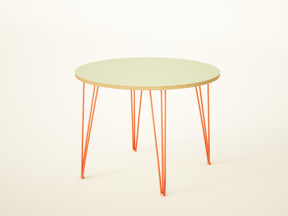 Formica Dining Table on Hairpin Legs / PLY & FORMICA Collection