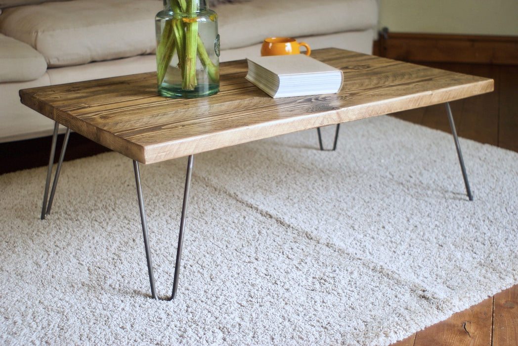 Reclaimed Wood Coffee Table on Hairpin Legs / RECLAIMED Collection